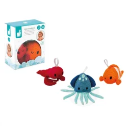 Set de 3 Eponges de Bain Animaux Marins
