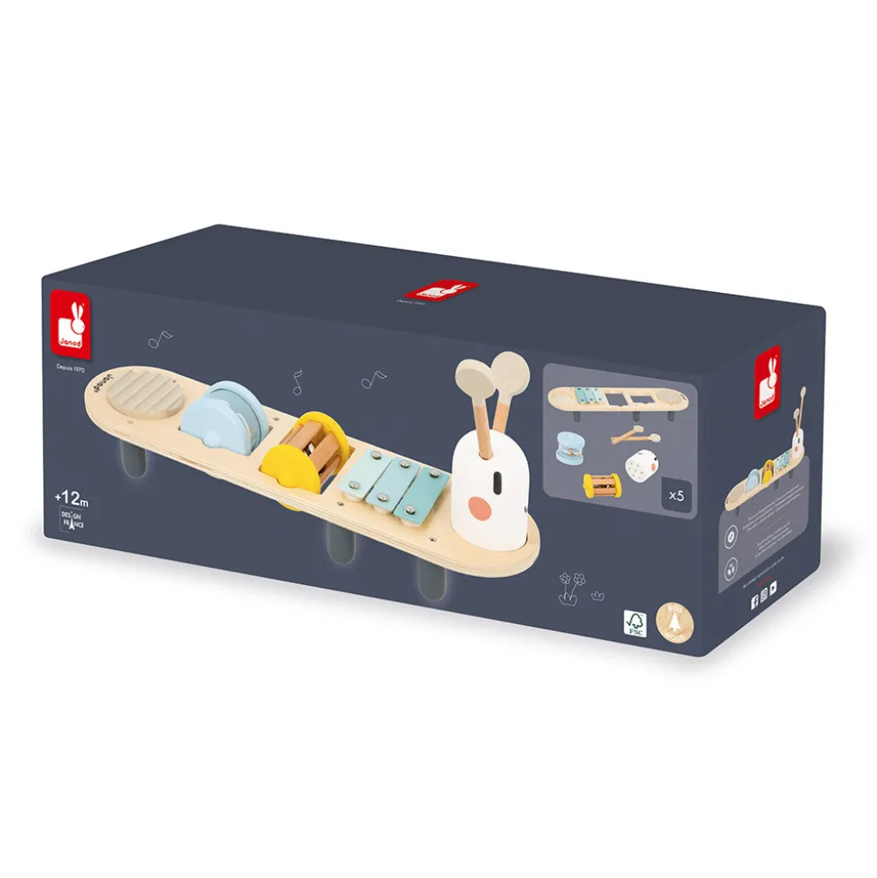 Stand d'Éveil Sonore Chenille Sweet Cocoon