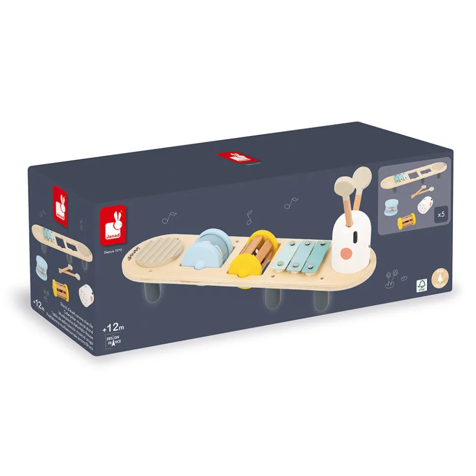 Stand d'Éveil Sonore Chenille Sweet Cocoon