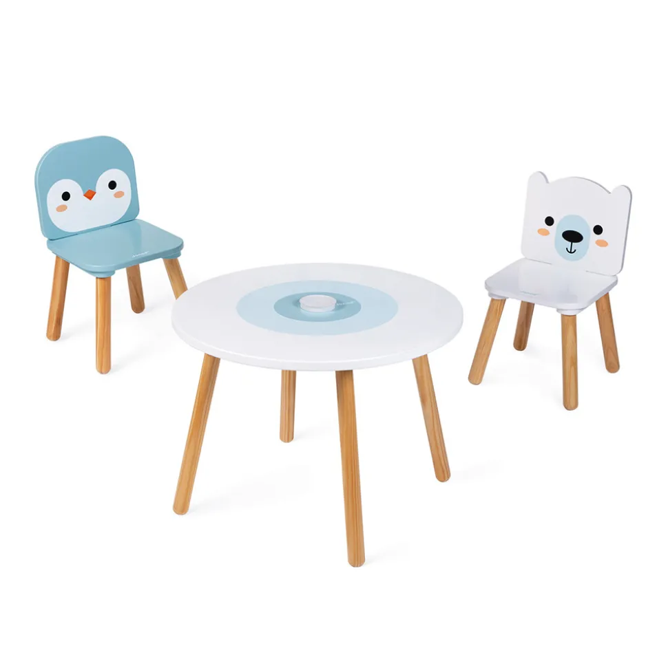 Table et 2 chaises Banquise (Bois)