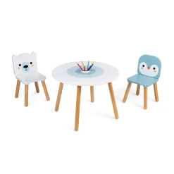 Table et 2 chaises Banquise (Bois)