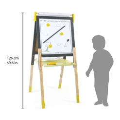 Tableau Réglable gris et Jaune (bois)
