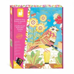 Tableaux Dorés Peinture Aquarelle Jardin