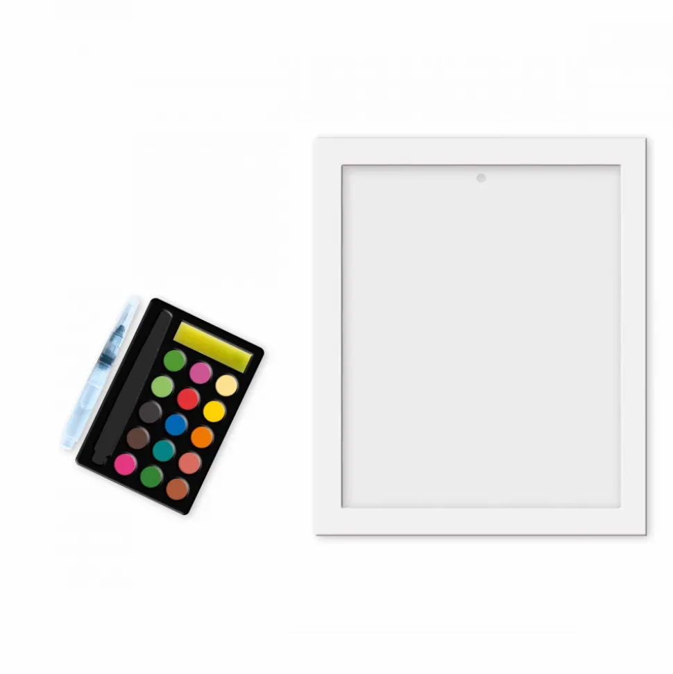 Tableaux Dorés Peinture Aquarelle Jardin