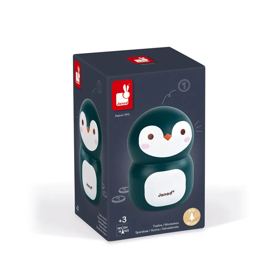 Tirelire Pingouin (bois)